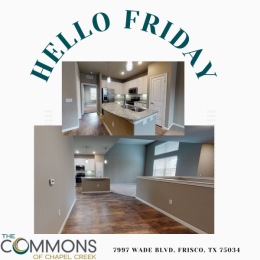 ✨Check out this 2 bed 2.5 bathroom townhome available now! Fully upgraded, attached 2 car garage and fenced backyard, you don't want to miss it! ✨ Instagram post from @commonsfrisco on July 12, 2024 10:03:09am